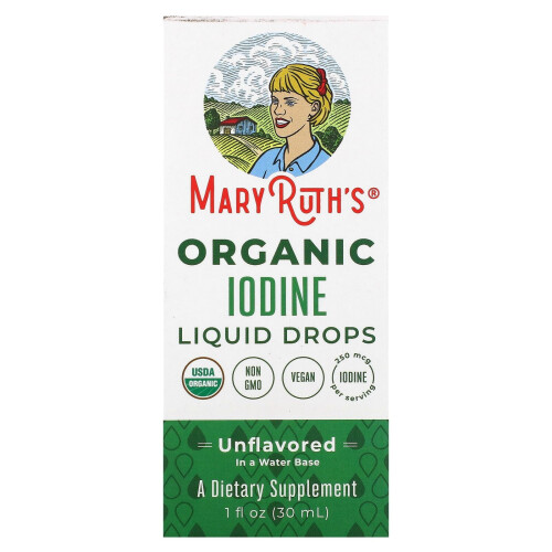 MaryRuth's, Bio Jod Flüssigtropfen, Geschmacksneutral, 1 fl oz (30 ml)