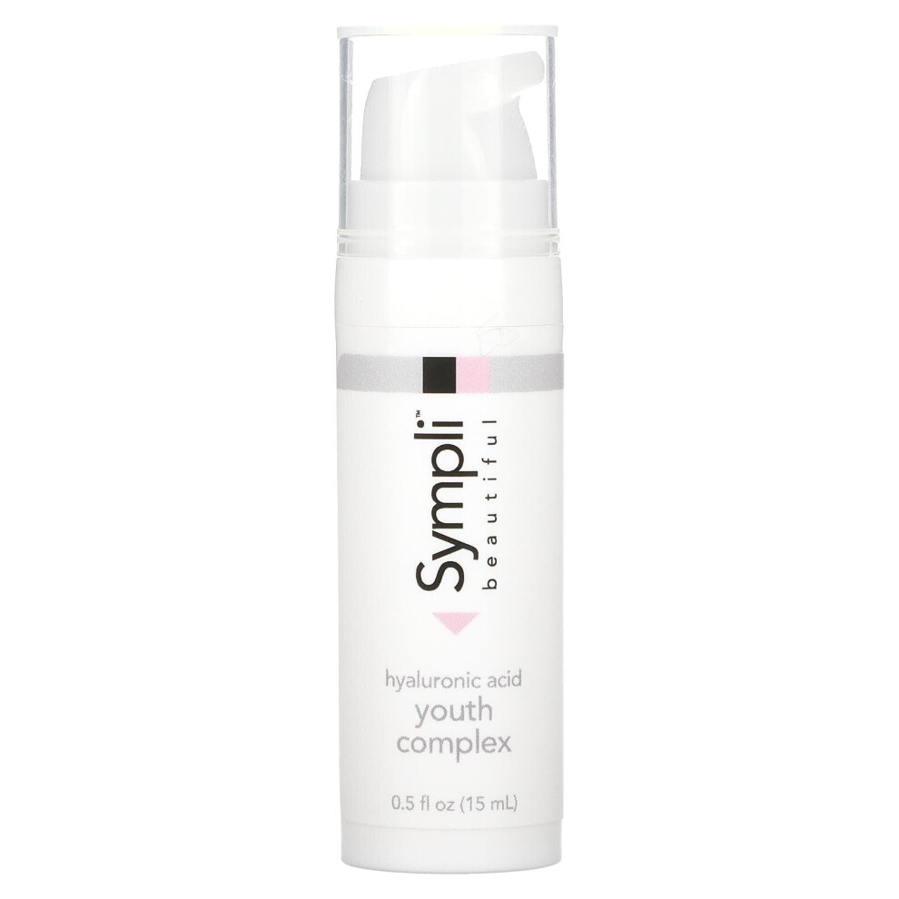 Sympli Beautiful , Hyaluronic Acid Youth Complex, Trial Size, 0.5 Fl Oz (15 Ml)