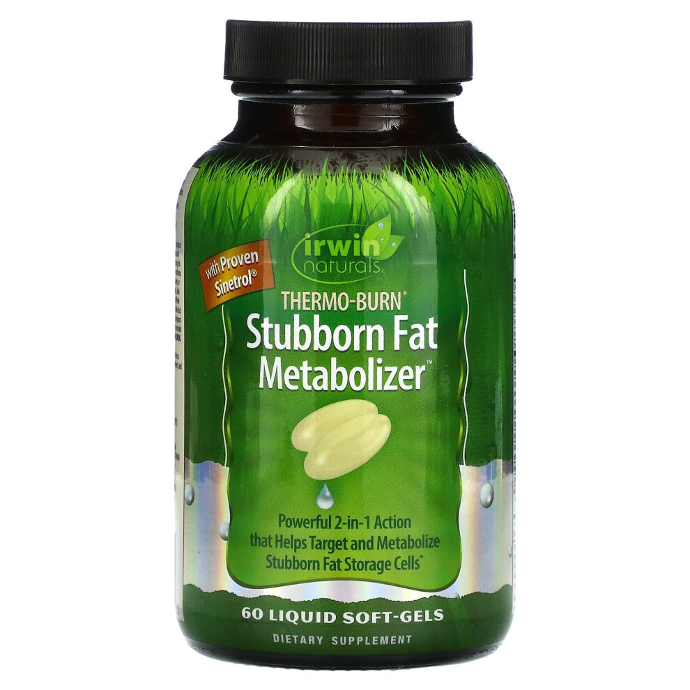 Irwin Naturals , Thermo-Burn Stubborn Fat Metabolizer, 60 Liquid Soft-Gels