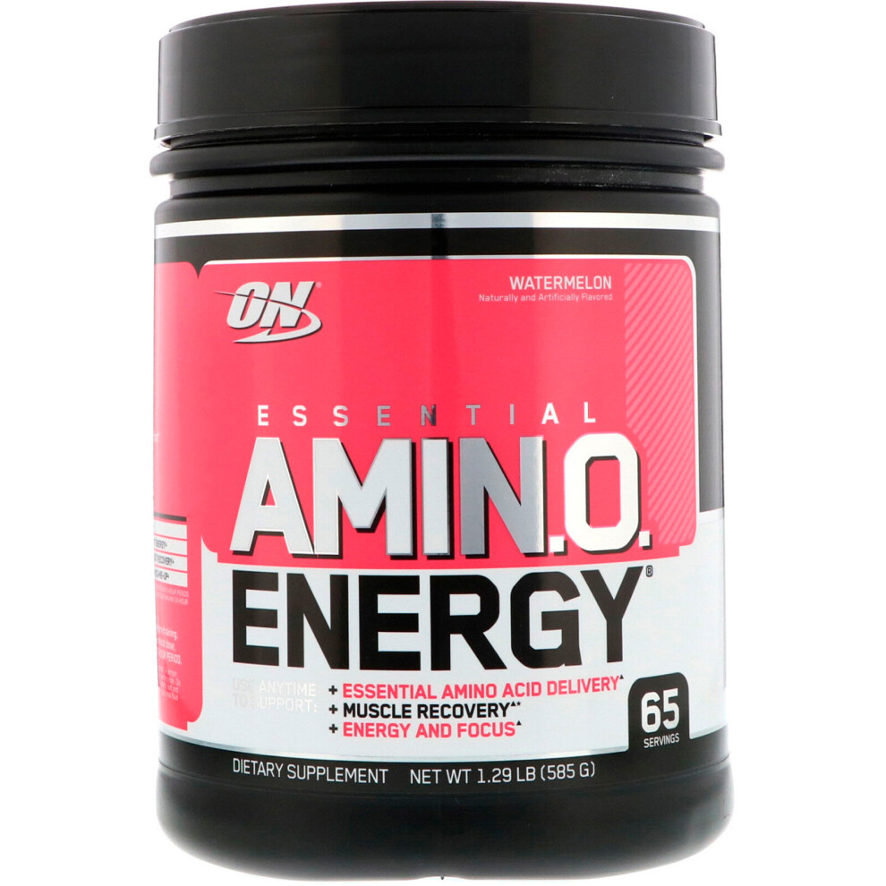 Optimum Nutrition, ESSENTIAL AMIN.O. ENERGY, Watermelon, 1.29 lb (585 g)