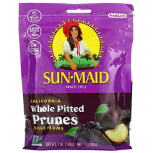 Sun-Maid, Kalifornische Ganze Entsteinte Pflaumen, Getrocknete Pflaumen, 7 oz (198 g)