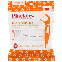 Plackers, Orthopick, Zahnseidenstäbchen, 36 Stück