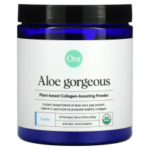 Ora, Aloe Gorgeous, Pflanzliches Kollagen-Boosting-Pulver, Vanille, 8,47 oz (240 g)