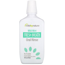 Mild By Nature, Rince-Bouche Haleine Fraîche, Sans Alcool, Menthe Douce, 16 fl oz (473 ml)