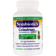 Symbiotics, Colostrum Plus Kautabletten, Ananas, 120 Kautabletten