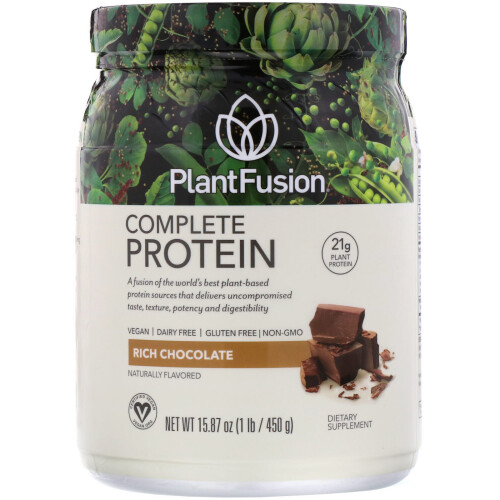 PlantFusion, Protéine Complète, Chocolat Intense, 1 lb (450 g)
