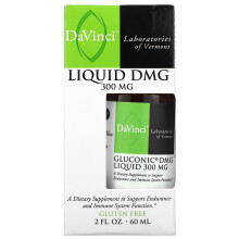 DaVinci Laboratories of Vermont, Gluconic DMG Flüssigkeit, 300 mg, 2 fl oz (60 ml)