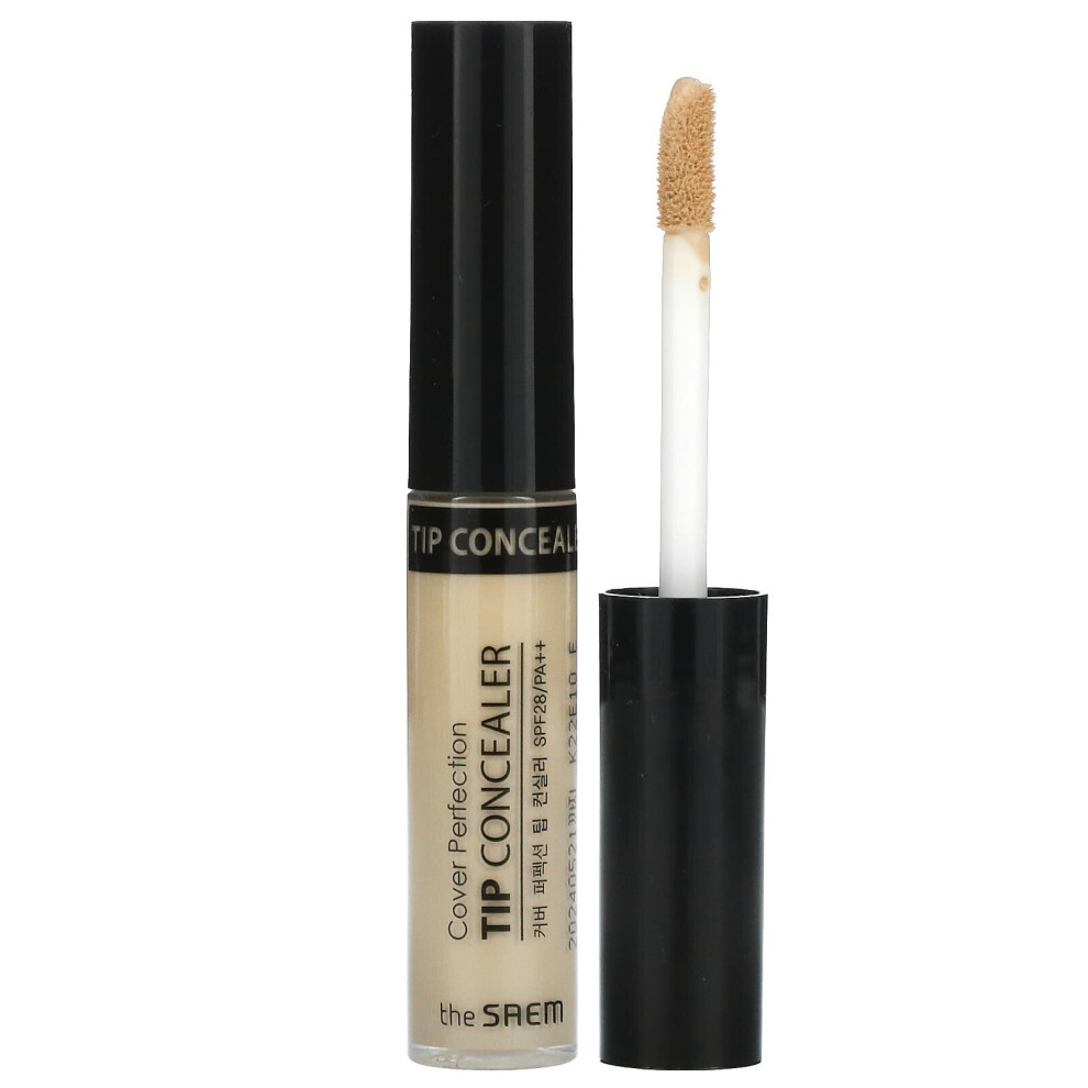 The Saem , Cover Perfection, Tip Concealer, Spf 28 Pa++, 0.5 Ice Beige, 0.23 Oz