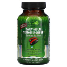 Irwin Naturals, Täglicher-Multi Testosteron Booster Für Männer, 60 Flüssig-Weichkapseln