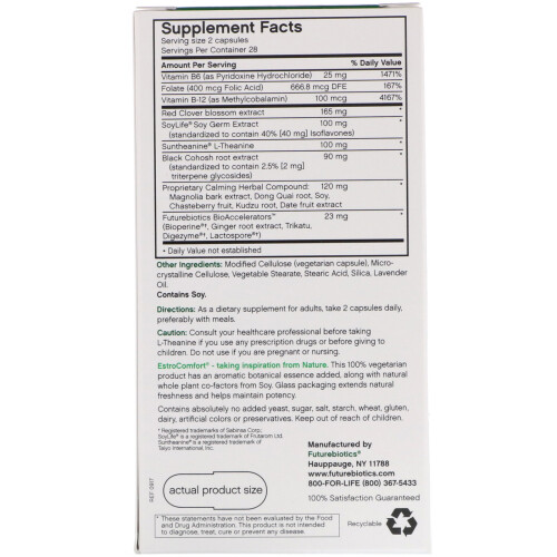 FutureBiotics, EstroComfort, Menopausal Balancing Complex, 56 Vegetarian Capsules 1
