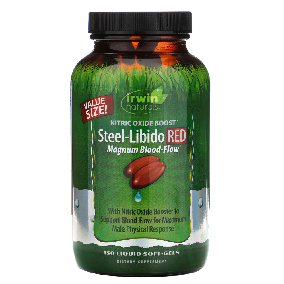 Irwin Naturals , Steel-Libido Red, Magnum Blood-Flow, 150 Liquid Soft-Gels