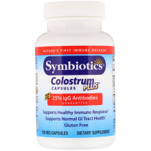 Symbiotics, Colostrum Plus, 120 Gélules Végétales