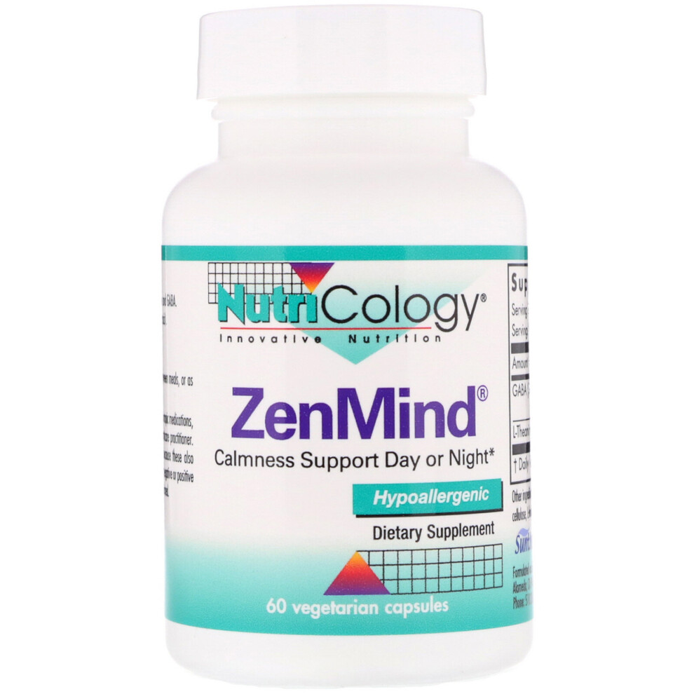 Nutricology , Zenmind, 60 Vegetarian Capsules