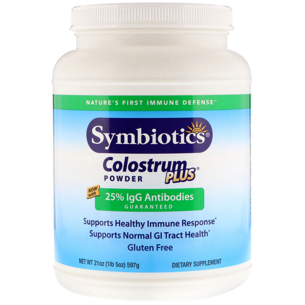 Symbiotics , Colostrum Plus, Powder, 1.3 Lbs (597 G)