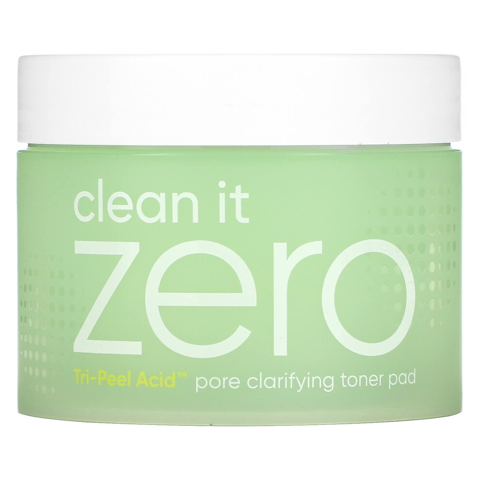 Banila Co., Clean It Zero, Tri-Peel Acid Pore Clarifying Toner Pad, 60 Pads