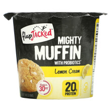 FlapJacked, Mighty Muffin, Zitronencreme, 1,94 Unzen (55 g)