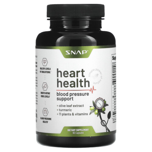 Snap Supplements, Santé Cardiaque, 90 Capsules