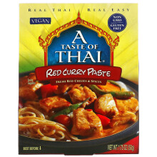 A Taste Of Thai, Rote Curry Paste, 1,75 Unzen (50 g)
