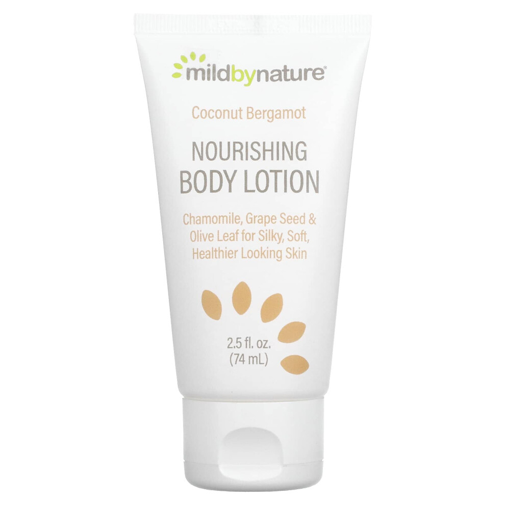 Mild By Nature , Nourishing Body Lotion, Coconut Bergamot, 2.5 Fl Oz (74 Ml)
