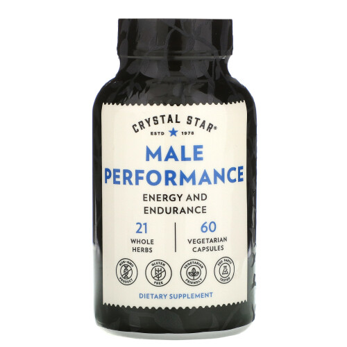 Crystal Star, Performance Masculine, 60 Capsules Végétariennes