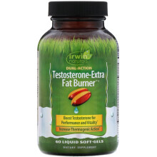 Irwin Naturals, Testosteron-Extra Fettverbrenner, 60 Flüssig-Weichgelkapseln