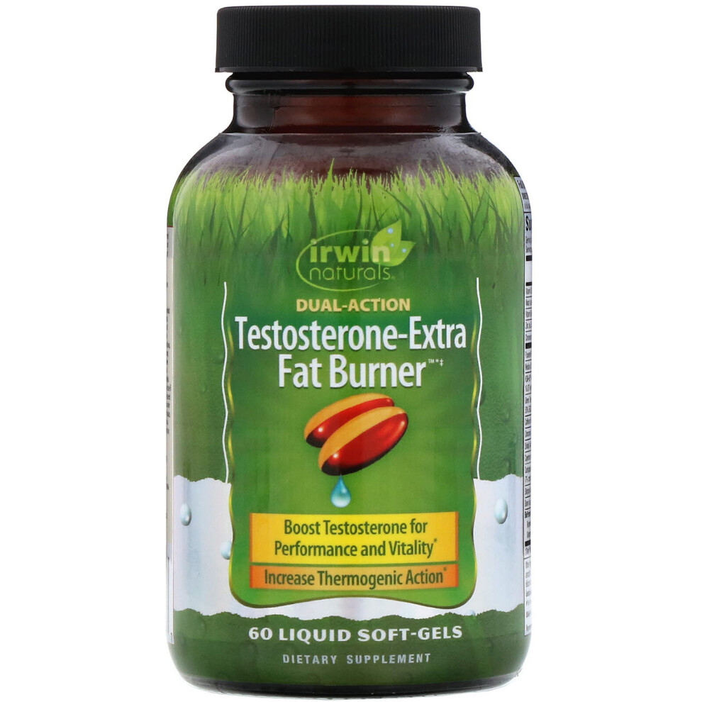 Irwin Naturals , Testosterone-Extra Fat Burner, 60 Liquid Soft-Gels