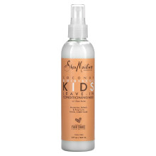 SheaMoisture, Enfants, Lait Conditionneur Sans Rinçage au Beurre de Karité, Cheveux Épais et Bouclés, Coco et Hibiscus, 8 fl oz (237 ml)