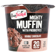 FlapJacked, Mighty Muffin, Doppelt Schokolade, 1,94 Unzen (55 g)