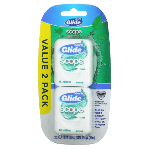 Oral-B Oral-B, Glide, Scope Floss, 2 Count, 43.7 yd (40 m) Each
