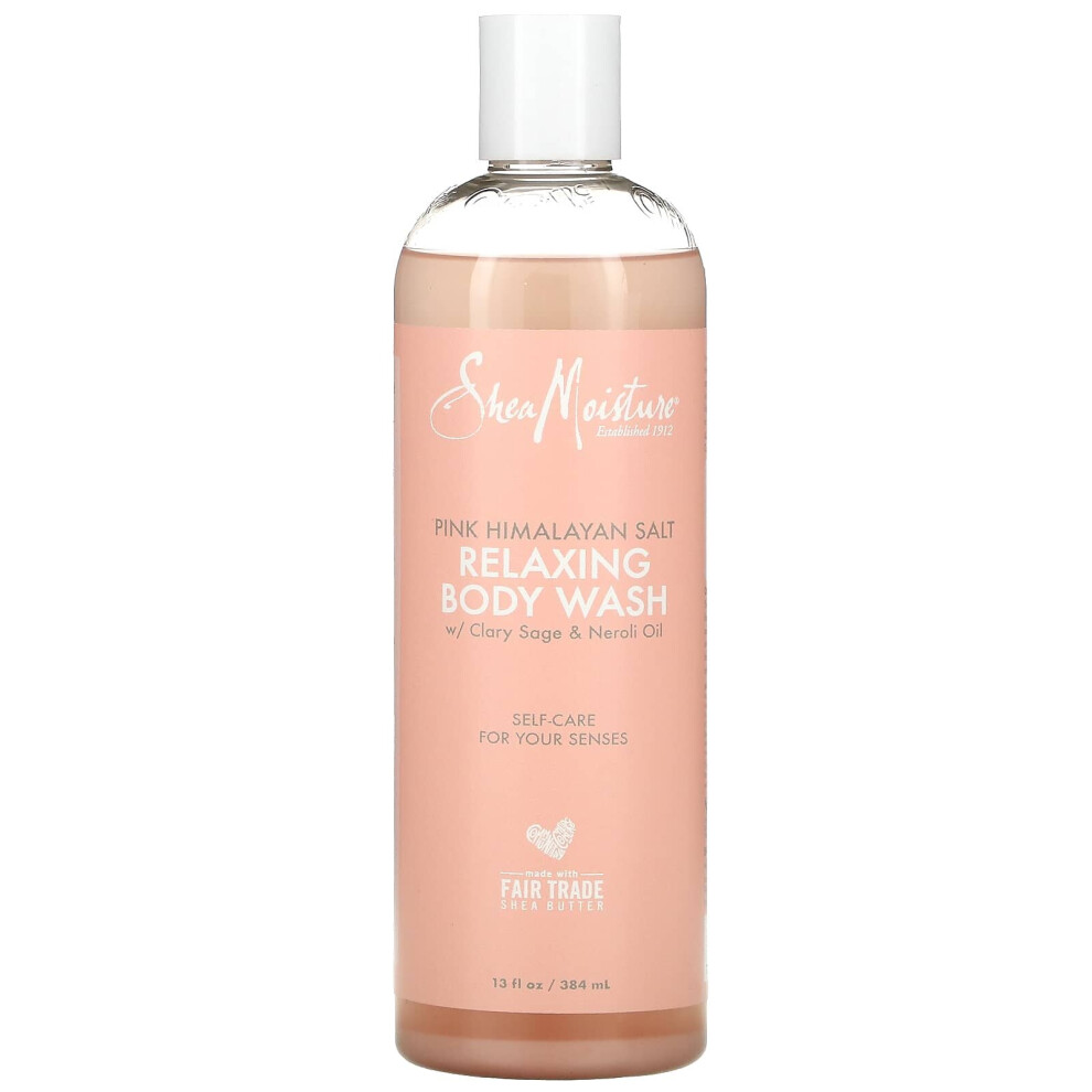 SheaMoisture, Pink Himalayan Salt Relaxing Body Wash, 13 fl oz ( 384 ml)-image-OPC-P9S5DYC-NEW