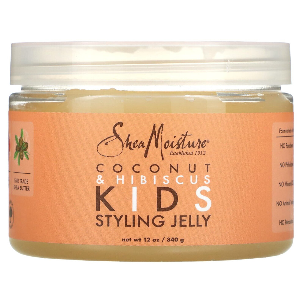 SheaMoisture, Kids Styling Jelly, Coconut & Hibiscus, 12 oz (340 g)