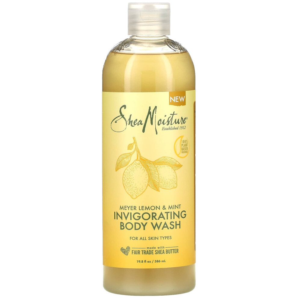 SheaMoisture, Invigorating Body Wash, Meyer Lemon & Mint, 19.8 fl oz (586 ml)