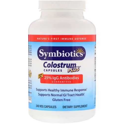 Symbiotics, Colostrum Plus, 240 Gélules Végétales