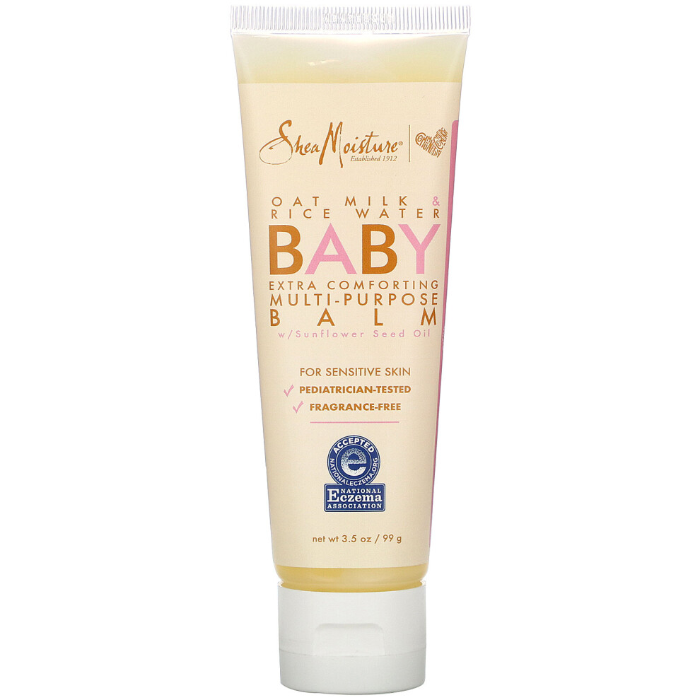 SheaMoisture, Baby Multi-Purpose Balm, Oat Milk & Rice Water,  3.5 oz (99 g)