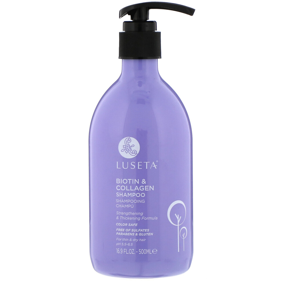 Luseta Beauty , Biotin & Collagen, Shampoo, 16.9 Fl Oz (500 Ml)