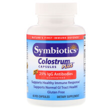 Symbiotics, Colostrum Plus, 60 Gélules Végétales