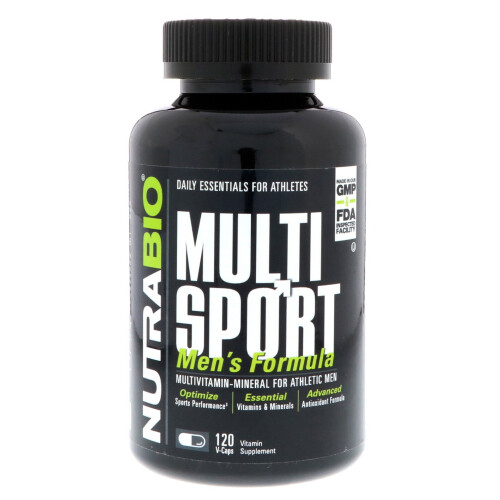NutraBio, MultiSport Männer Formel, 120 Kapseln