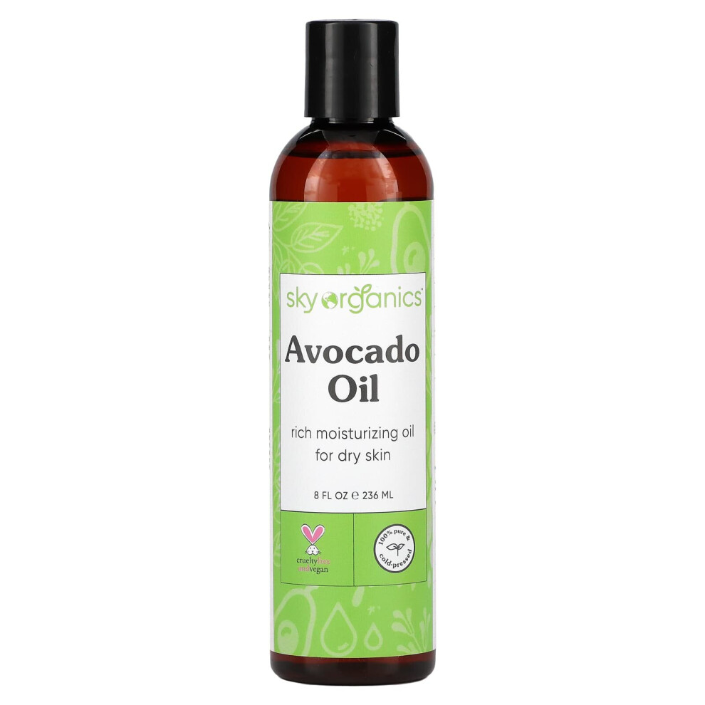 Sky Organics Green Avocado Oil, 8 Fl Oz (236 Ml)