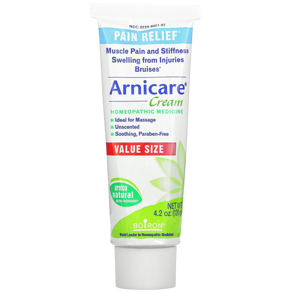 Boiron Cream Arnicare Pain Relief, Unscented, 4.2 Oz (120 G)