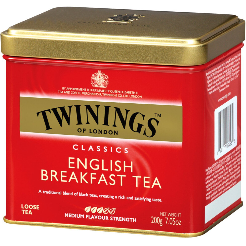 Twinings, Classics, English Breakfast Loose Tea, 7.05 oz (200 g)