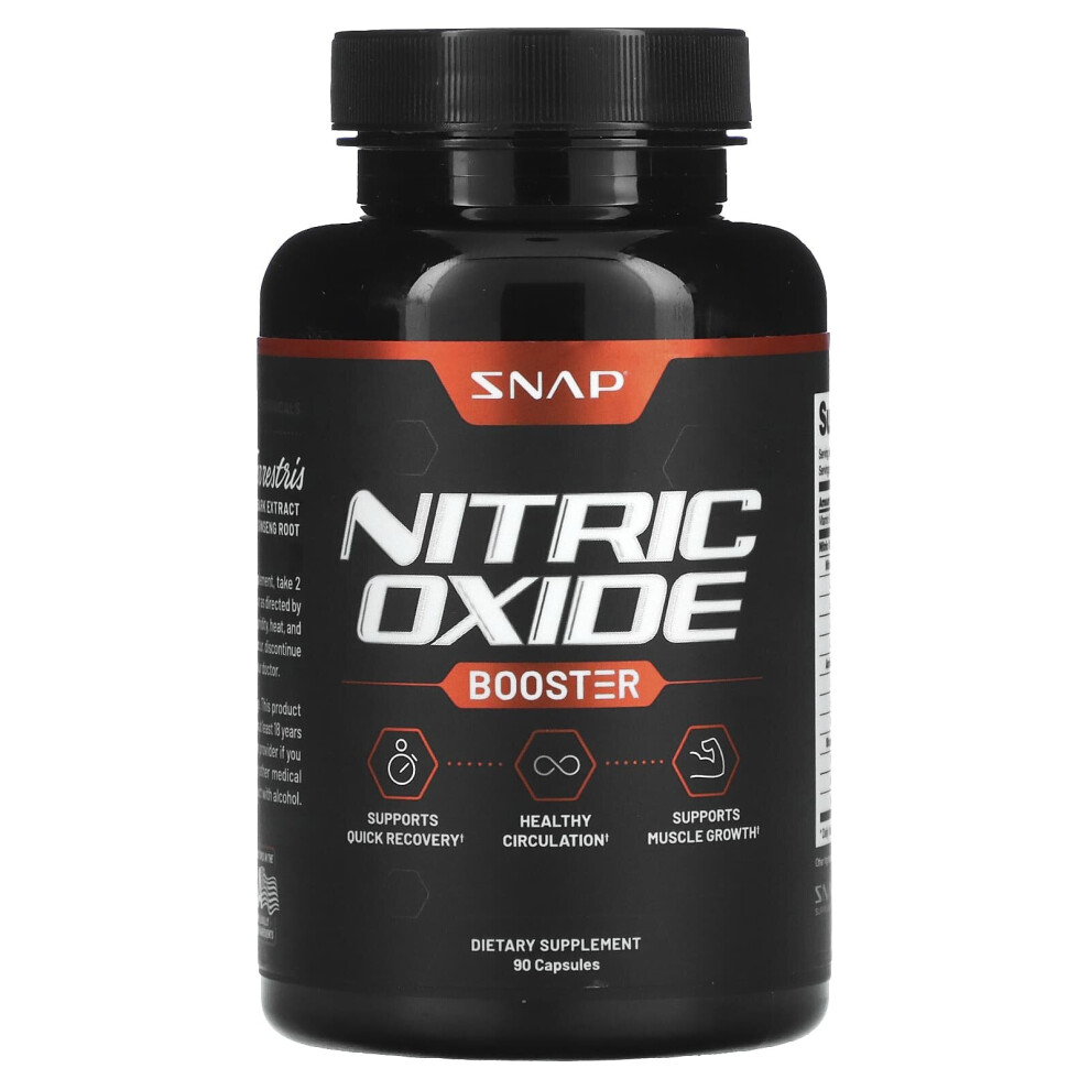 Snap Supplements , Nitric Oxide Booster, 90 Capsules