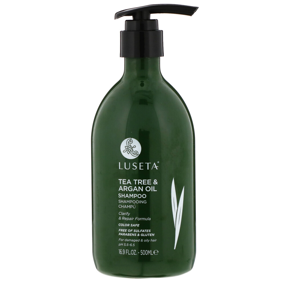 Luseta Beauty , Tea Tree & Argan Oil, Shampoo, 16.9 Fl Oz (500 Ml)