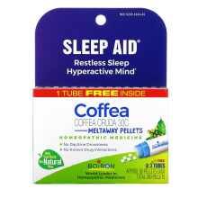 Boiron, Coffea Cruda, Schmelztabletten, 30C, 3 Röhrchen, je 80 Kügelchen