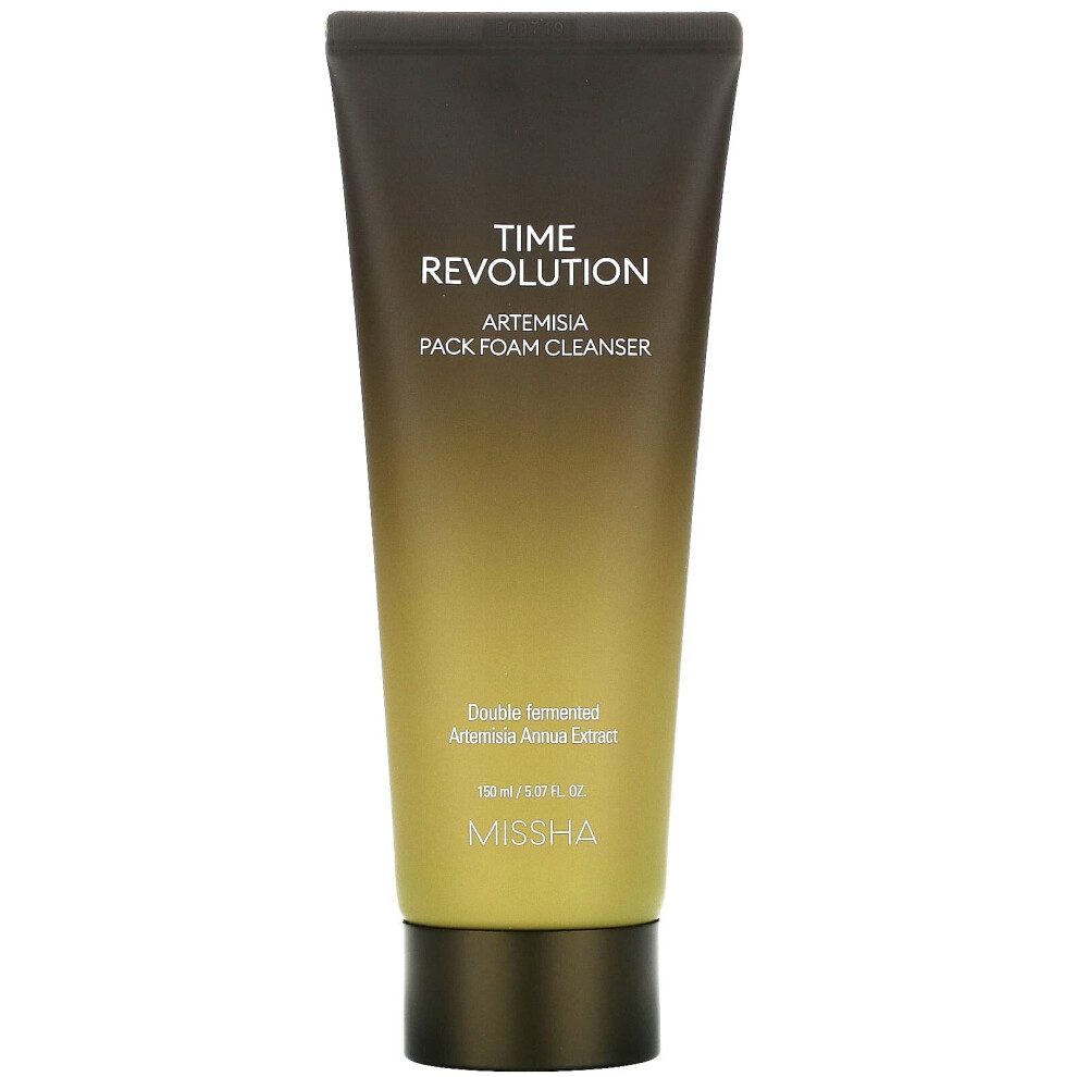 Missha , Time Revolution, Artemisia Pack Foam Cleanser, 5.07 Fl Oz (150 Ml)
