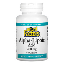 Natural Factors, Alpha-Liponsäure, 200 mg, 60 Kapseln