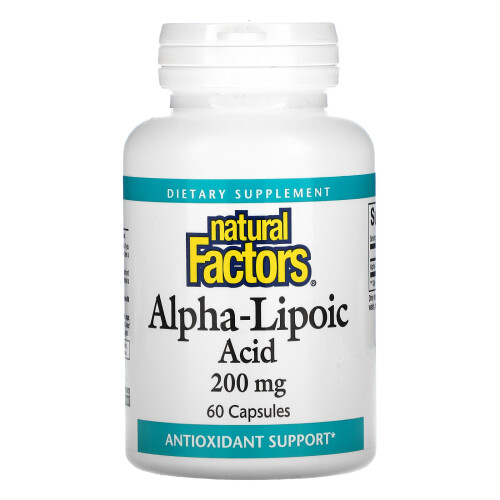 Natural Factors, Alpha-Liponsäure, 200 mg, 60 Kapseln