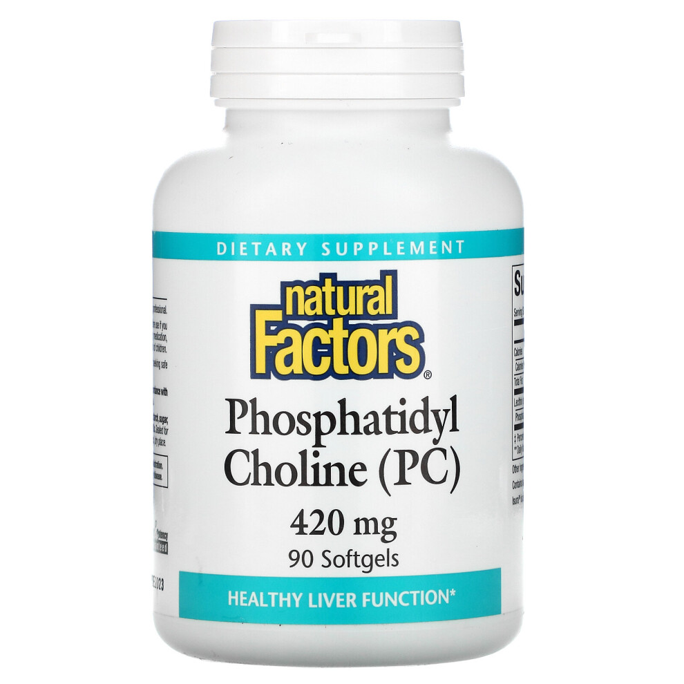 Natural Factors , Phosphatidyl Choline (Pc), 420 Mg, 90 Softgels