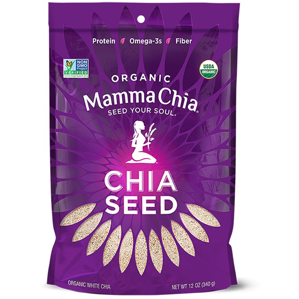 Mamma Chia, Organic White Chia Seed, 12 Oz (340 g)