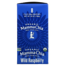 Mamma Chia, Bio-Chia Squeeze, Vitalitäts-Snack, Wilde Himbeere, 8 Squeezes, je 3,5 oz (99 g)