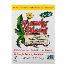 Dandy Blend, Boisson Instantanée aux Herbes avec Pissenlit, Sans Caféine, 25 Sachets Monodoses, 2.8 g Chacun